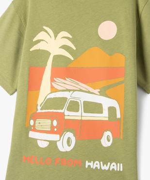 Tee-shirt manches courtes coupe oversize à motif plage garçon vue2 - GEMO (ENFANT) - GEMO