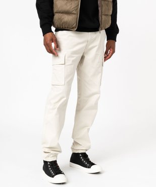Pantalon cargo coupe Straight homme vue1 - GEMO 4G HOMME - GEMO
