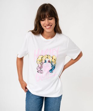 Tee-shirt manches coutes imprimé Harley Quinn femme - Batman vue1 - HARLEY QUINN - GEMO