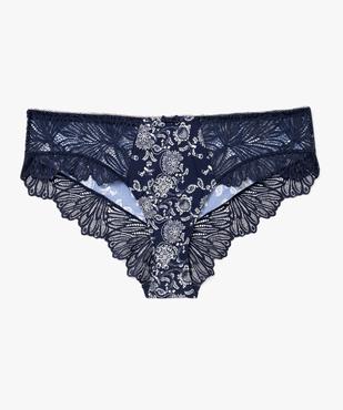 Culotte en microfibre et dentelle femme grande taille vue1 - GEMO(HOMWR FEM) - GEMO