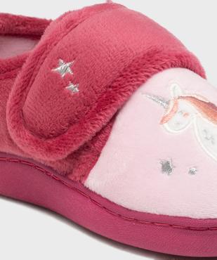 Chaussons à scratch licorne fille vue2 - GEMO (ENFANT) - GEMO