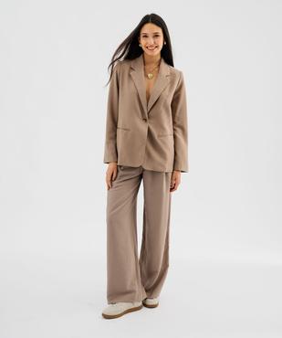 Veste de costume en viscose femme vue4 - GEMO 4G FEMME - GEMO