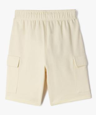 Bermuda cargo en maille à taille élastiquée garçon vue4 - GEMO (JUNIOR) - GEMO