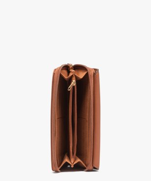 Portefeuille femme multimatières avec cadenas fantaisie vue4 - GEMO (ACCESS) - GEMO