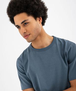 Tee-shirt manches courtes en coton uni homme vue2 - GEMO (HOMME) - GEMO