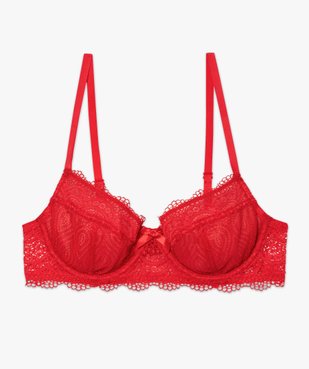 Soutien-gorge à armatures forme corbeille en dentelle vue4 - GEMO(HOMWR FEM) - GEMO