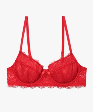 Soutien-gorge à armatures forme corbeille en dentelle vue4 - GEMO(HOMWR FEM) - GEMO