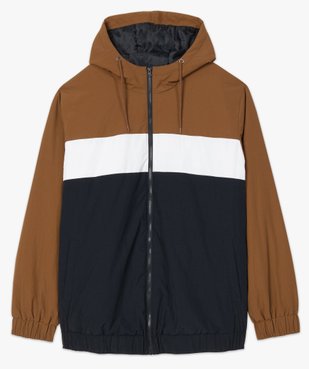 Blouson homme tricolore avec capuche vue4 - GEMO (G TAILLE) - GEMO