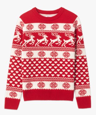 Pull de Noël femme bicolore vue4 - GEMO(FEMME PAP) - GEMO