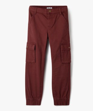 Pantalon cargo en twill garçon vue2 - GEMO 4G GARCON - GEMO