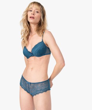 Soutien-gorge femme forme corbeille à armatures vue3 - GEMO(HOMWR FEM) - GEMO
