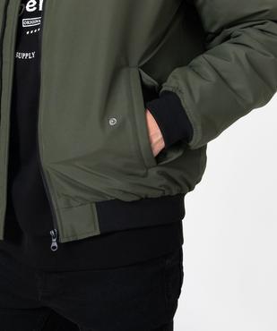 Blouson zippé style bombers homme vue4 - GEMO 4G HOMME - GEMO