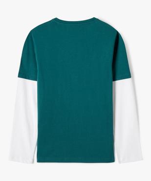Tee-shirt 2-en-1 imprimé garçon vue5 - GEMO 4G GARCON - GEMO