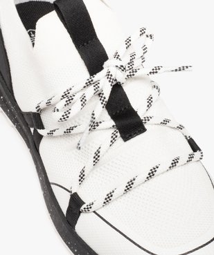 Baskets garçon bicolores en maille chaussette vue6 - GEMO 4G GARCON - GEMO