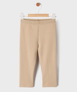 Legging en maille côtelée à doublure chaude bébé file - LuluCastagnette vue1 - LULUCASTAGNETTE - GEMO