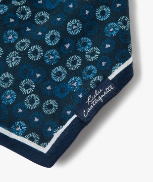 Foulard bébé forme bandana à motifs fleuris – LuluCastagnette vue2 - LULUCASTAGNETTE - GEMO