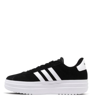 Baskets femme en cuir lisse avec semelle plateforme VL Court bold - Adidas vue9 - ADIDAS - GEMO