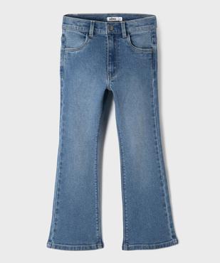 Jean flare avec taille ajustable fille vue1 - GEMO (ENFANT) - GEMO