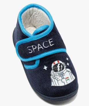 Chaussons garçon bottillons en velours ras astronaute vue5 - Nikesneakers C4G GARCON - Nikesneakers