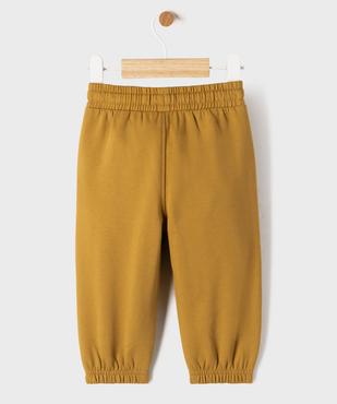 Pantalon de jogging uni avec taille ajustable bébé garçon vue3 - GEMO 4G BEBE - GEMO