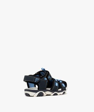 Sandales sport look randonnée à bout fermé et à scratchs garçon vue4 - BUGGY - GEMO