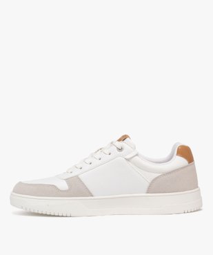 Baskets basses multimatières à semelle épaisse homme vue4 - URBAN STEPS - GEMO