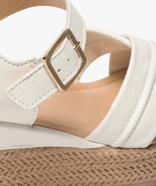 Sandales femme à talon compensé coupe spéciale pied large vue6 - Nikesneakers(URBAIN) - Nikesneakers
