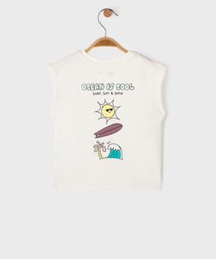 Tee-shirt sans manches avec motif dans le dos bébé garçon vue3 - GEMO 4G BEBE - GEMO