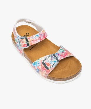 Sandales fille à brides à boucle et semelle intérieure cuir vue5 - GEMO (ENFANT) - GEMO