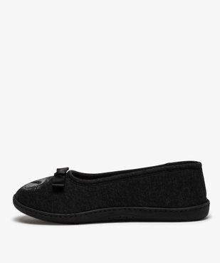 Chaussons femme ballerines dessus jersey - Isotoner vue3 - ISOTONER - GEMO