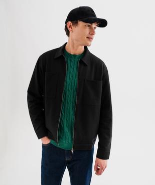 Surchemise zippée en maille extensible homme vue1 - GEMO (HOMME) - GEMO