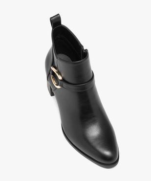 Boots femme unies à talon carré et bout amande vue5 - GEMO(URBAIN) - GEMO