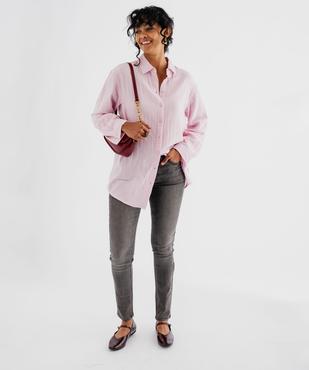 Jean slim taille normale en denim stretch femme vue4 - GEMO 4G FEMME - GEMO