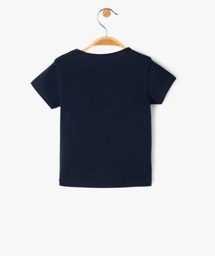 Tee-shirt bébé fille en coton à manches courtes et motif pailleté vue3 - 1E PRIX BY GEMO - GEMO