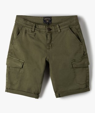 Bermuda garçon multi-poches – American People vue2 - AMERICAN PEOPLE - GEMO