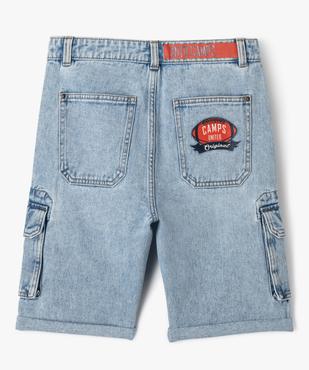 Bermuda en jean coupe cargo garçon - Camps United vue4 - CAMPS - GEMO