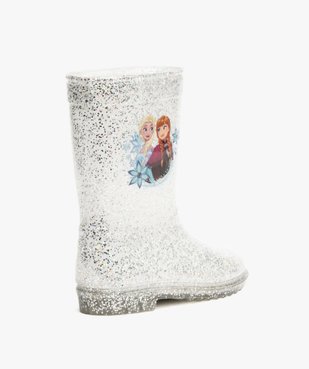 Bottes de pluie fille à paillettes argentées Reine des neiges vue4 - REINE DES NEIGE - GEMO