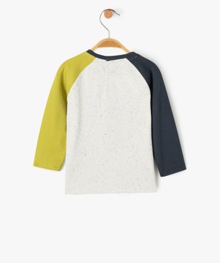 Tee-shirt manches longues raglan imprimé bébé garçon - LuluCastagnette vue4 - LULUCASTAGNETTE - GEMO