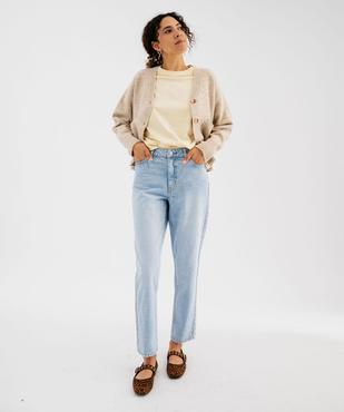 Gilet à col V avec poches femme vue4 - GEMO(FEMME PAP) - GEMO