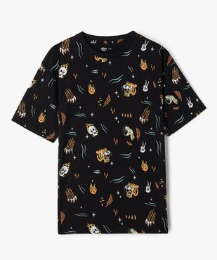 Tee-shirt manches courtes en coton imprimé garçon vue5 - GEMO 4G GARCON - GEMO