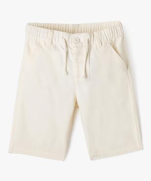 Bermuda regular avec taille élastique garçon vue5 - GEMO (JUNIOR) - GEMO