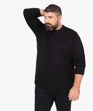 Pull homme en maille fine à col rond vue1 - GEMO (G TAILLE) - GEMO