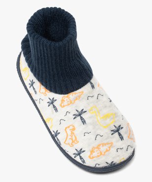 Chaussons garçon boots en velours et col chaussette vue5 - Nikesneakers C4G GARCON - Nikesneakers