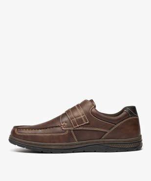 Chaussures bateau homme confort fermeture scratch vue9 - G'FLEX - GEMO