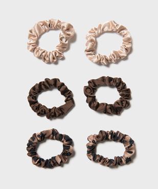 Chouchous pour les cheveux en matière satinée (lot de 6) vue1 - GEMO (ACCESS) - GEMO
