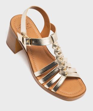 Sandales à brides avec large talon femme - Follow Me vue5 - FOLLOW ME - GEMO