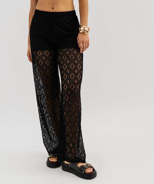 Pantalon de plage en dentelle femme vue5 - GEMO 4G FEMME - GEMO