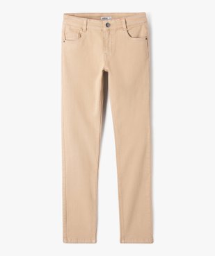 Pantalon en coton stretch coupe slim 5 poches garçon vue1 - GEMO 4G GARCON - GEMO