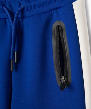 Bermuda en maille douce et extensible à poches zippées garçon vue2 - GEMO (ENFANT) - GEMO