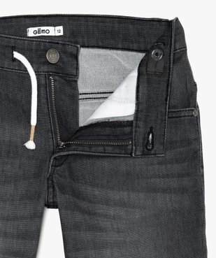 Bermuda garçon en jean extensible avec ceinture cordon vue3 - GEMO (JUNIOR) - GEMO